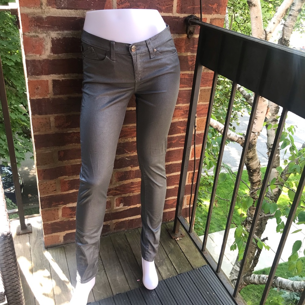 Rock & Republic Berlin Gray Skinny Jeans Size 8. Like new, worn once - Picture 3 of 8